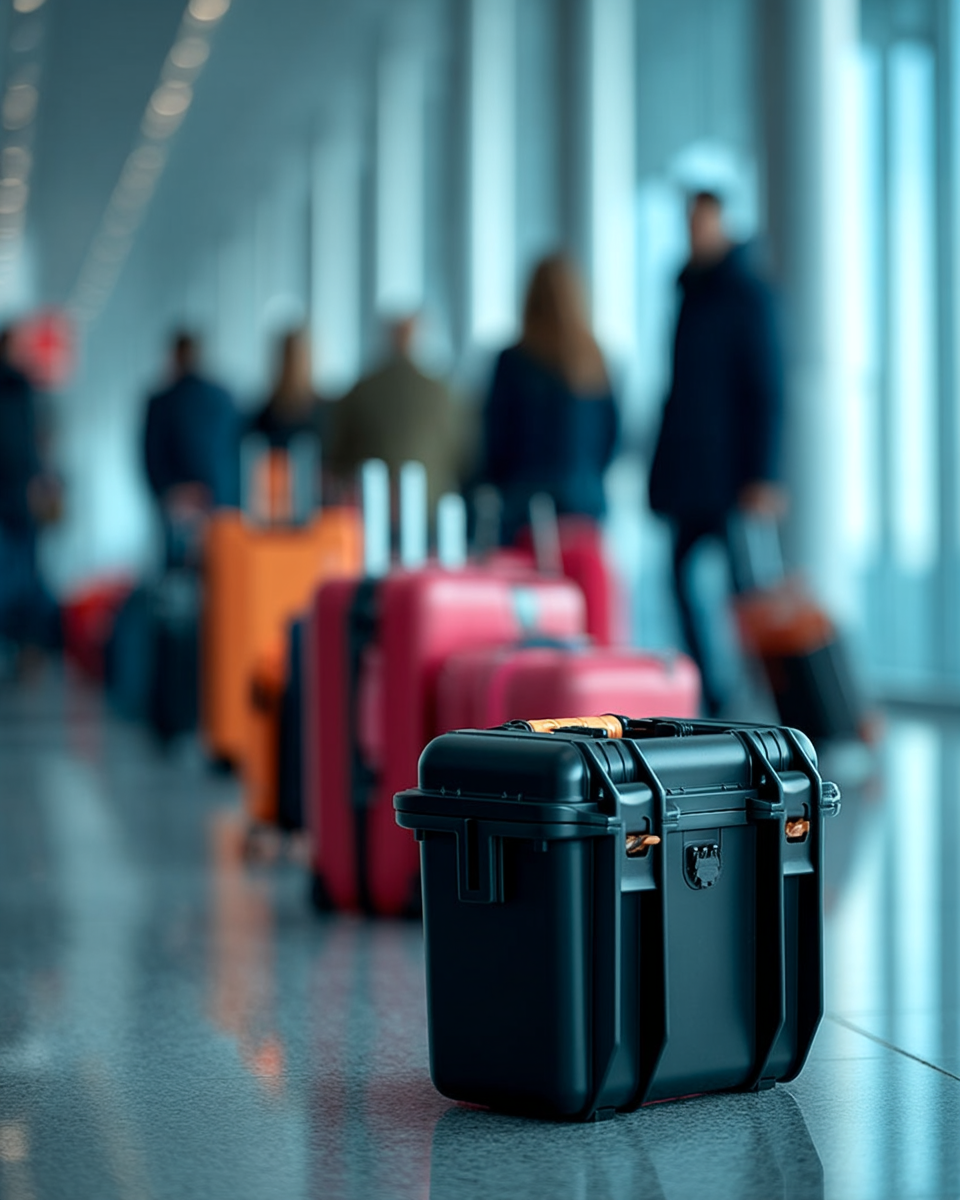 Can I lock a hard shell case at the airport?