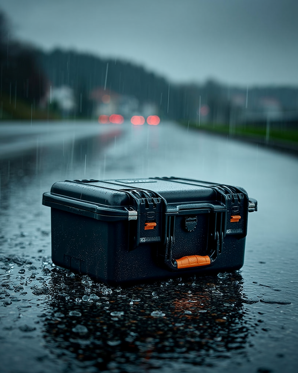 Can a waterproof case protect my gear in heavy rain?